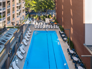 A view of the pool 